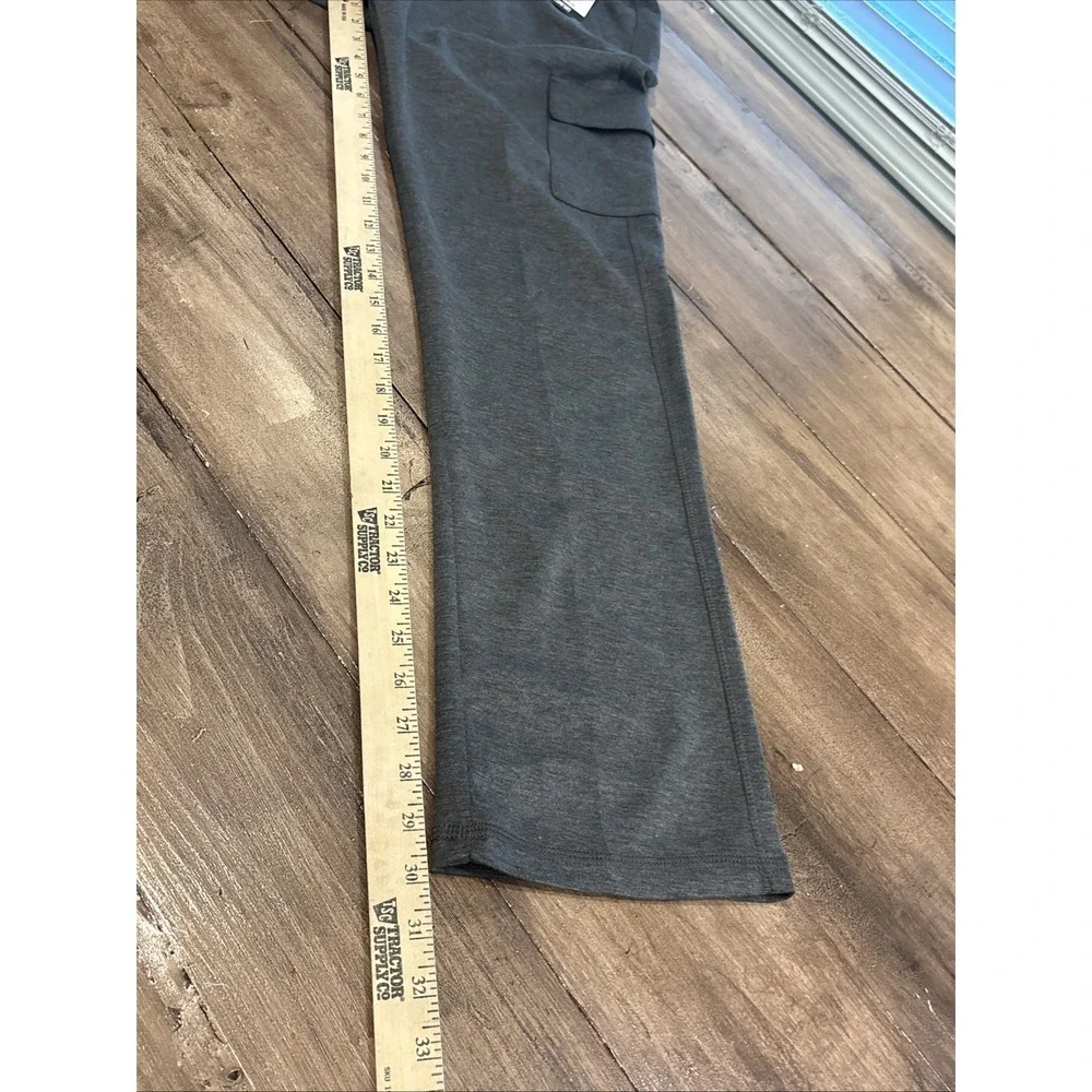 LEG3ND Mens Cargo Sweatpants Black Heather joggers Size M NEW